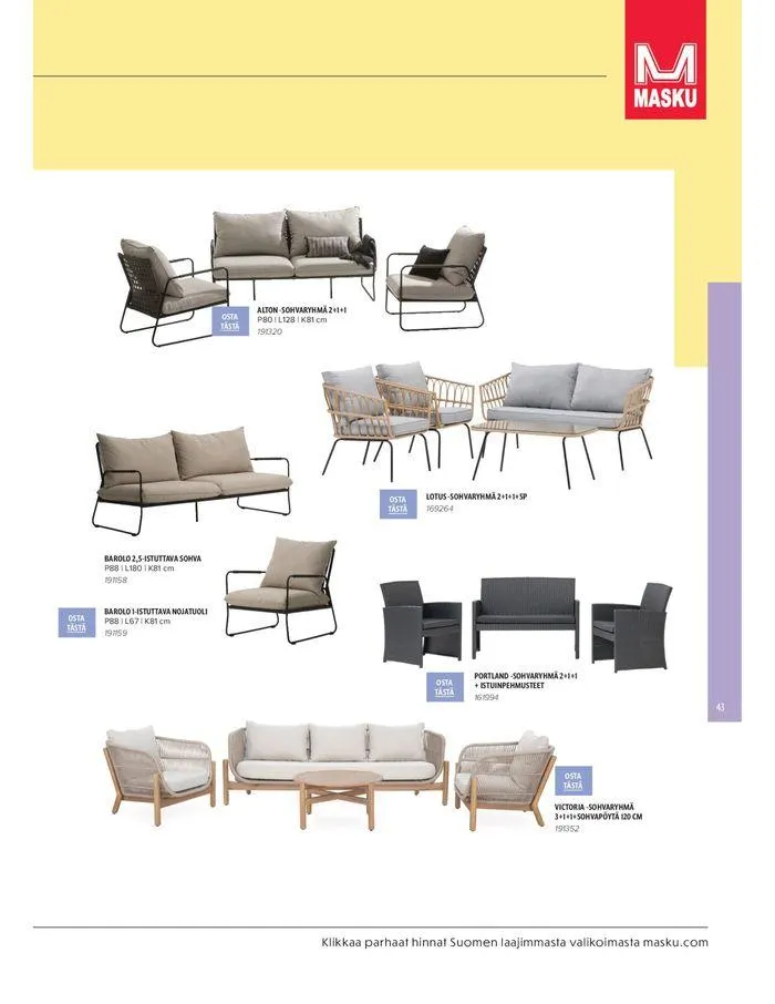 Kesa 2024 voimassa alkaen 20. maaliskuuta - 31. elokuuta 2024 - Tarjouslehti sivu 43