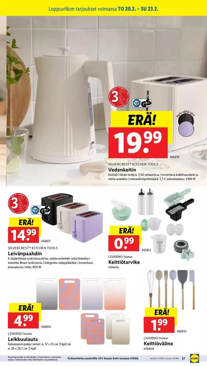 Huippudiilit ja alennukset voimassa alkaen 17. helmikuuta - 26. helmikuuta 2025 - Tarjouslehti sivu 17
