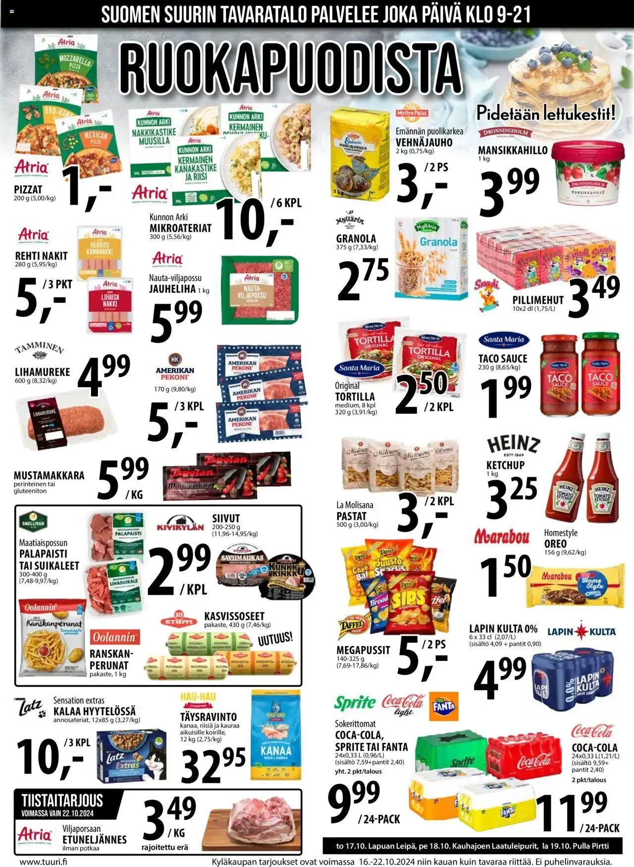 Tuuri tarjoukset voimassa alkaen 16. lokakuuta - 22. lokakuuta 2024 - Tarjouslehti sivu 11