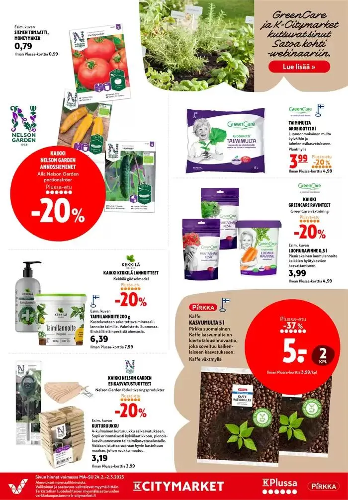 K-citymarket tarjoukset voimassa alkaen 24. helmikuuta - 10. maaliskuuta 2025 - Tarjouslehti sivu 17