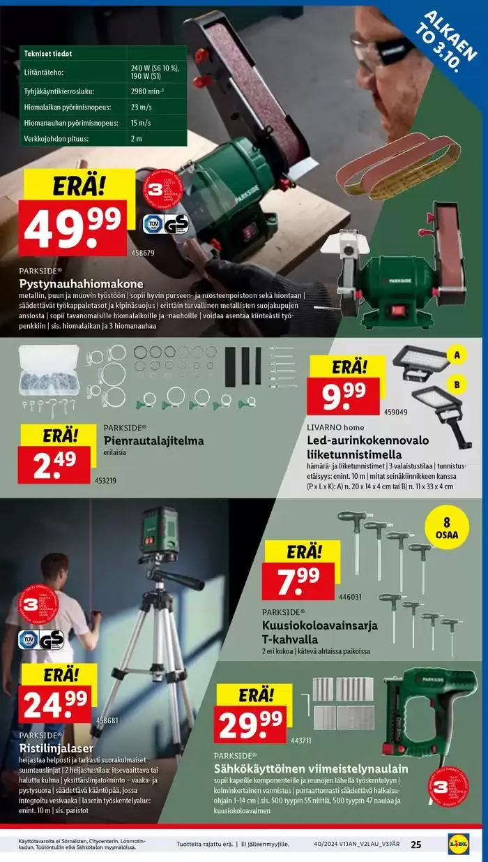 Parhaat löytömme voimassa alkaen 30. syyskuuta - 9. lokakuuta 2024 - Tarjouslehti sivu 25