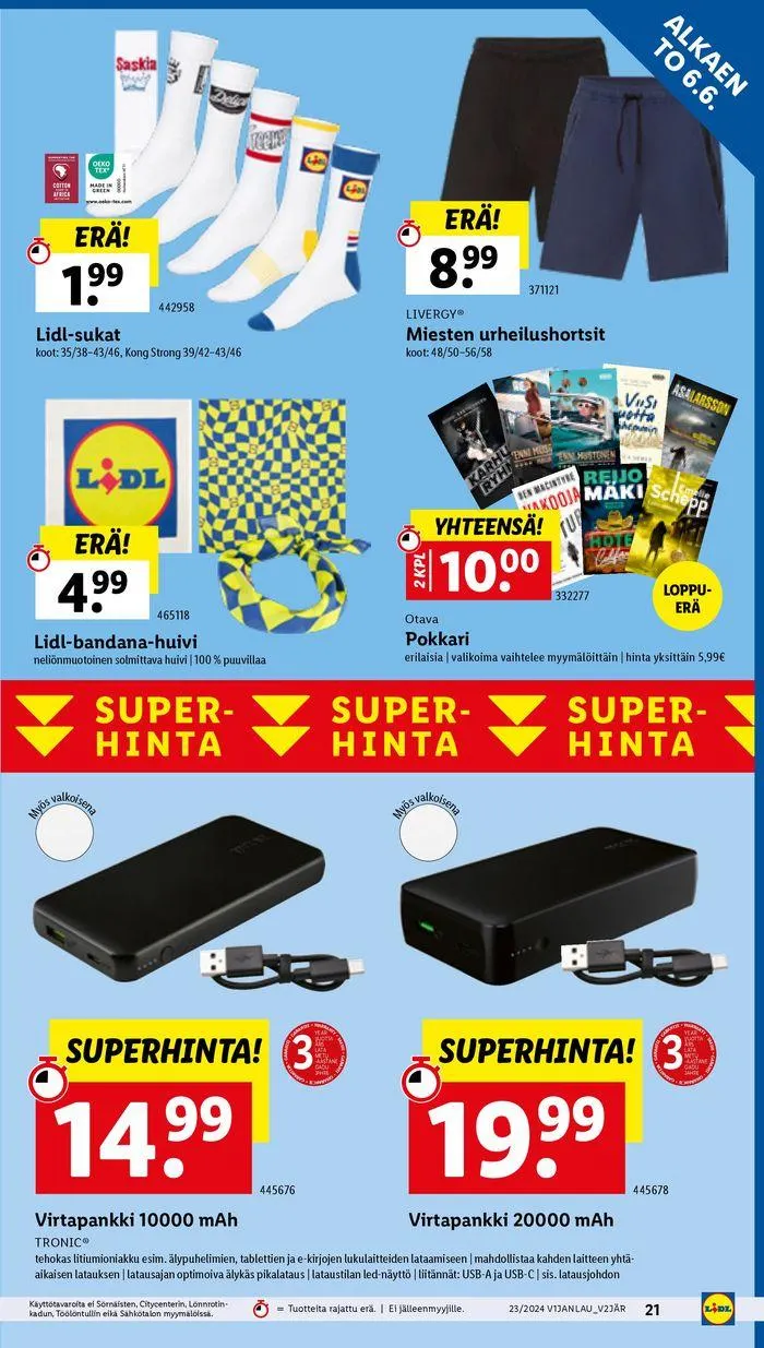 21% voimassa alkaen 6. kesäkuuta - 12. kesäkuuta 2024 - Tarjouslehti sivu 23