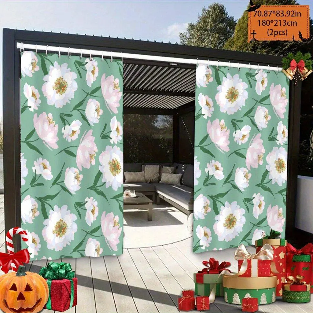 Ulkokäyttöinen Koukku Ripustettava Vedeneristävä Verho Pickify, 2PC-180X213cm/71*84in