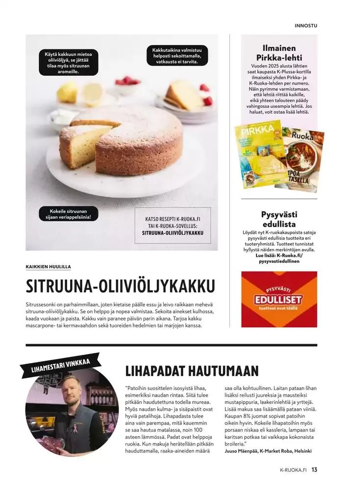 K-Ruoka 1/2025 voimassa alkaen 5. helmikuuta - 19. helmikuuta 2025 - Tarjouslehti sivu 13