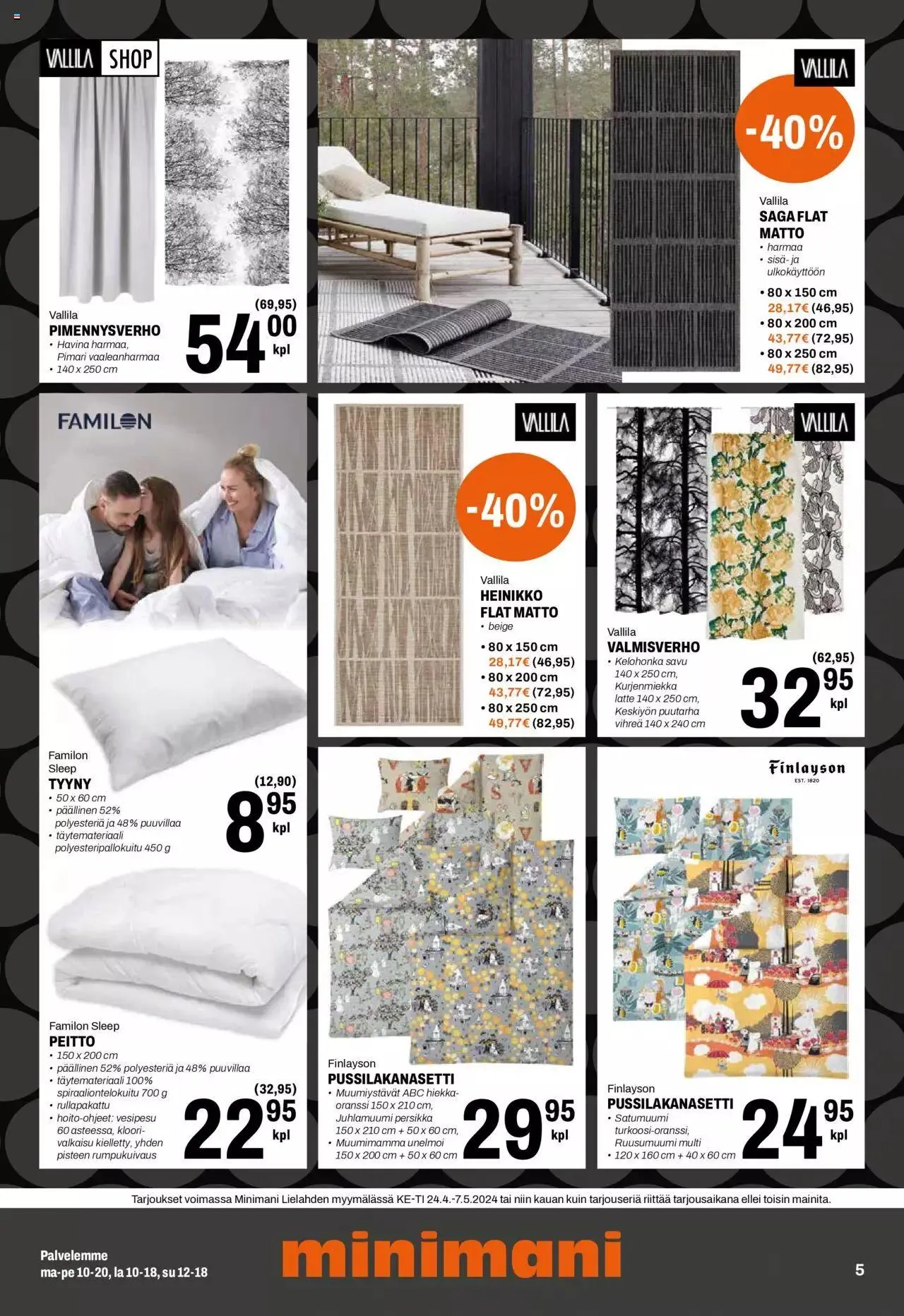 Minimani Tarjoukset - Tampere voimassa alkaen 24. huhtikuuta - 7. toukokuuta 2024 - Tarjouslehti sivu 5
