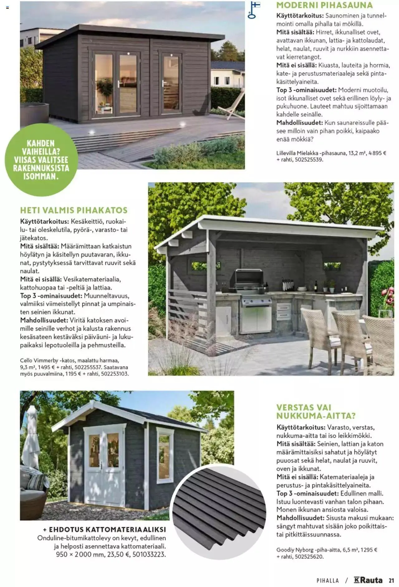 K-Rauta - Pihalla 2023 voimassa alkaen 27. maaliskuuta - 31. joulukuuta 2023 - Tarjouslehti sivu 21