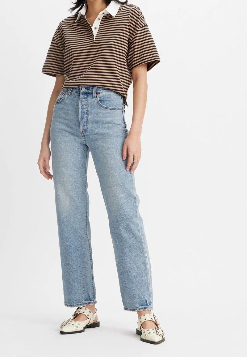 Straight leg -farkut - light-blue denim