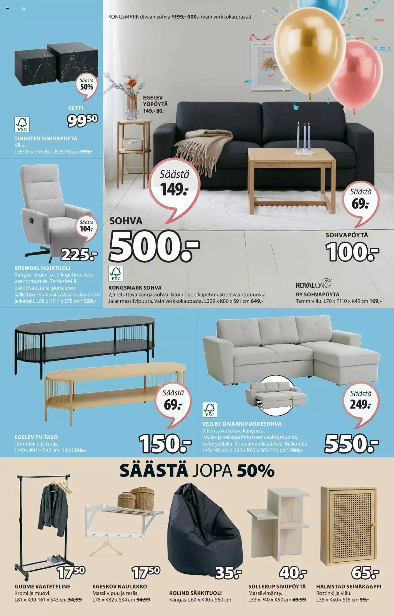 JYSK tarjoukset voimassa alkaen 15. huhtikuuta - 12. toukokuuta 2024 - Tarjouslehti sivu 6