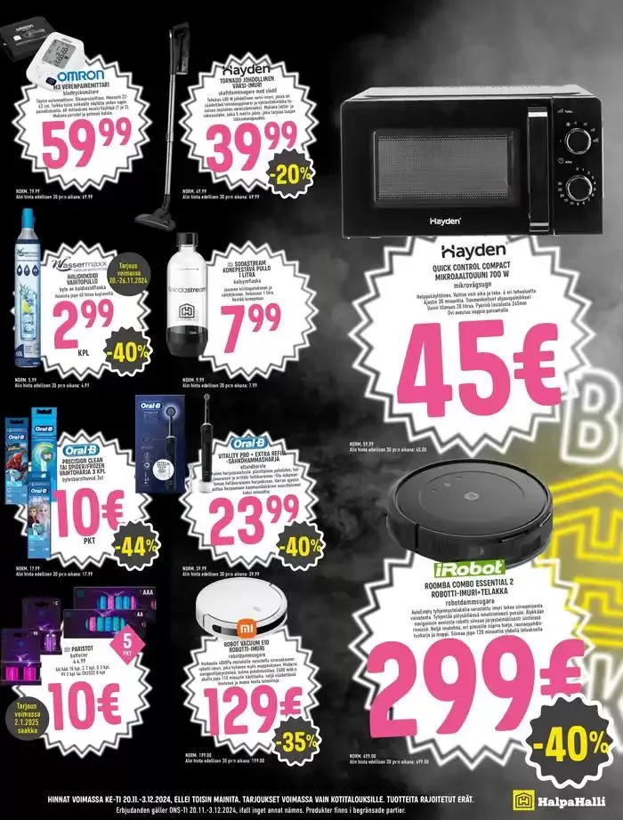 HalpaHalli tarjoukset voimassa alkaen 19. marraskuuta - 3. joulukuuta 2024 - Tarjouslehti sivu 11