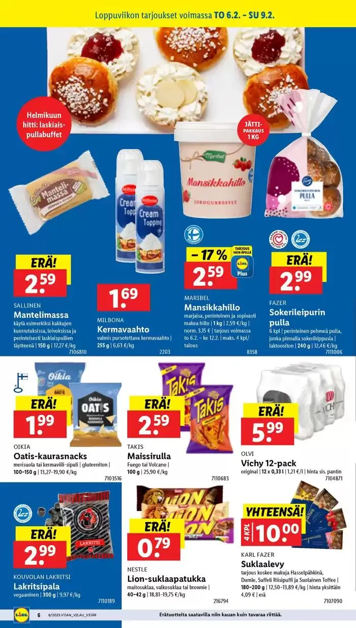 Lidl tarjoukset voimassa alkaen 3. helmikuuta - 12. helmikuuta 2025 - Tarjouslehti sivu 6