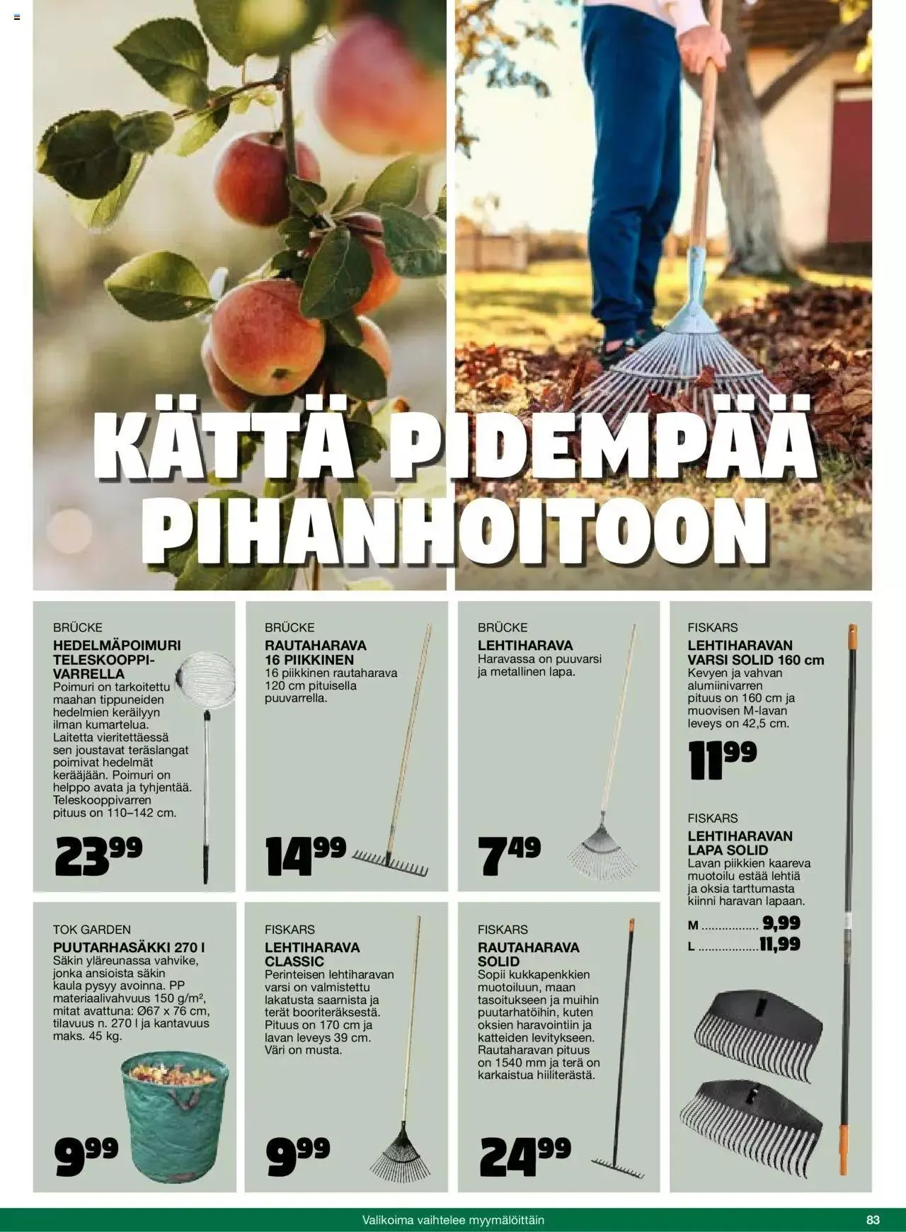 Tokmanni - Kesä 2024 voimassa alkaen 1. huhtikuuta - 31. joulukuuta 2024 - Tarjouslehti sivu 83