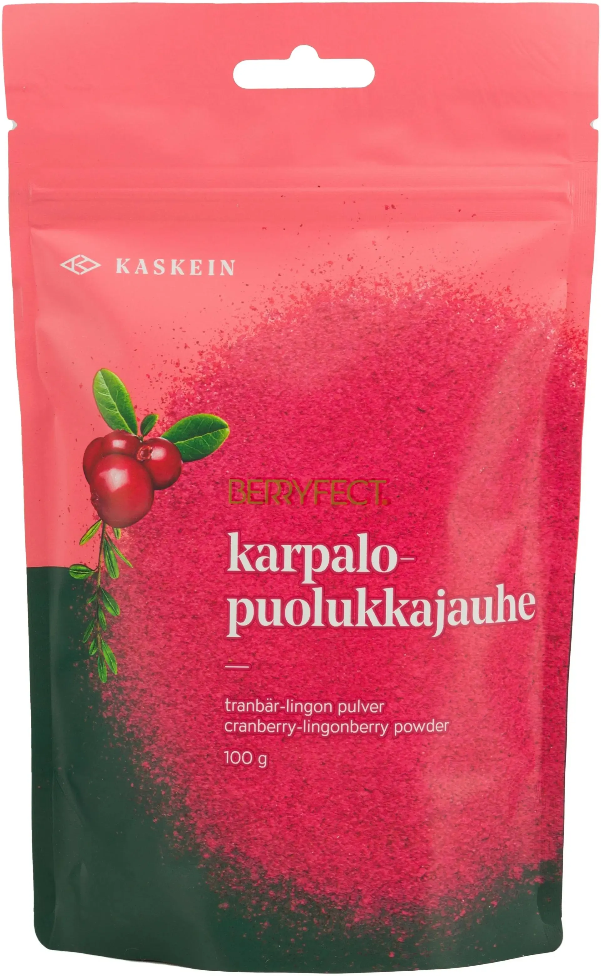 Kaskein Marja Berryfect ilmakuivattu karpalo-puolukkajauhe 100g