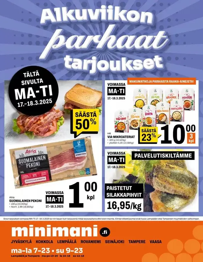Minimani Yhtiöt Oy voimassa alkaen 12. maaliskuuta - 16. maaliskuuta 2025 - Tarjouslehti sivu 16