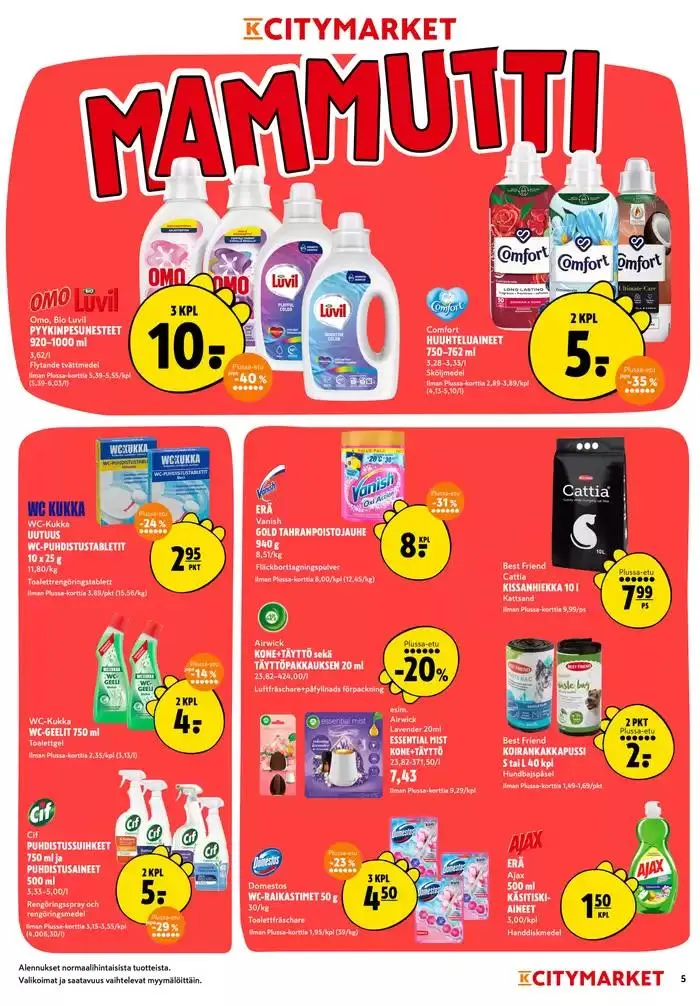 K-citymarket tarjoukset voimassa alkaen 13. maaliskuuta - 23. maaliskuuta 2025 - Tarjouslehti sivu 5