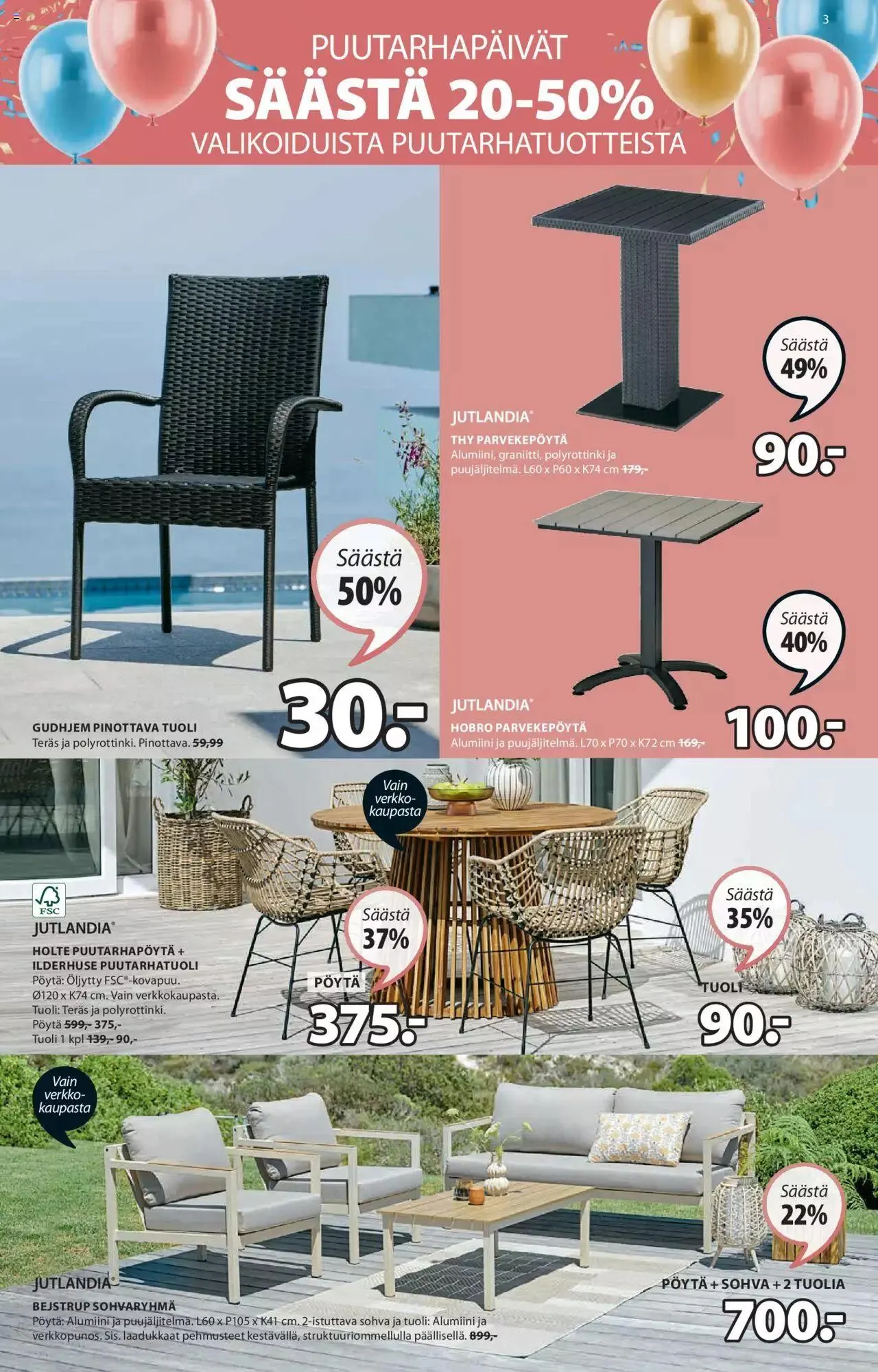 JYSK tarjoukset voimassa alkaen 15. huhtikuuta - 12. toukokuuta 2024 - Tarjouslehti sivu 3