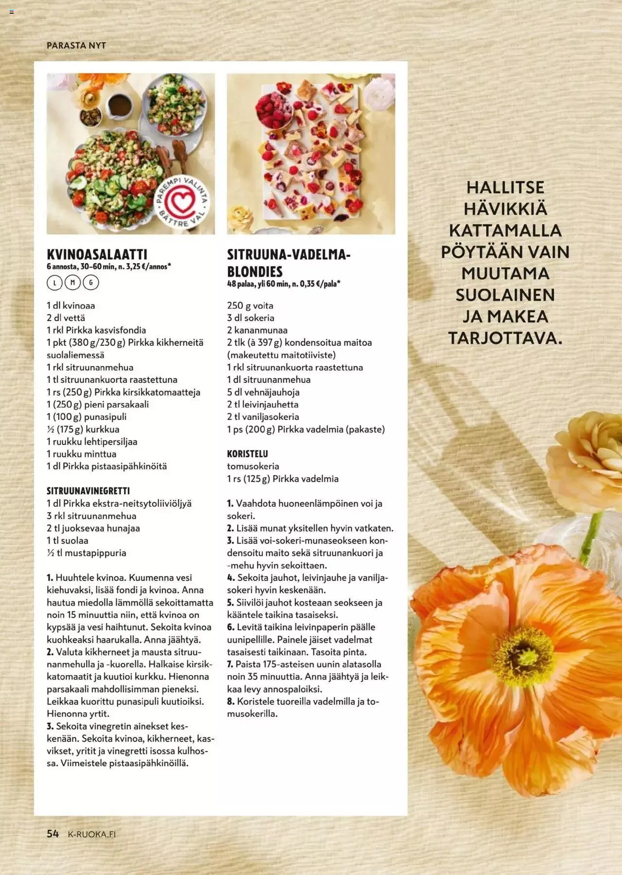 K-Citymarket - K-Ruoka voimassa alkaen 24. huhtikuuta - 4. kesäkuuta 2024 - Tarjouslehti sivu 54