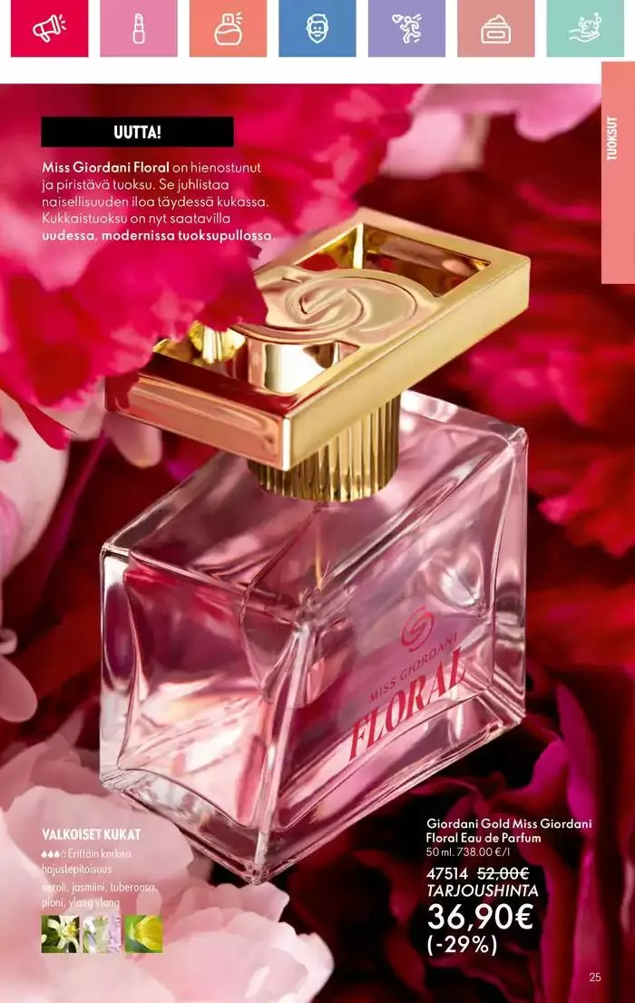 Oriflame tarjoukset voimassa alkaen 9. maaliskuuta - 29. maaliskuuta 2025 - Tarjouslehti sivu 25