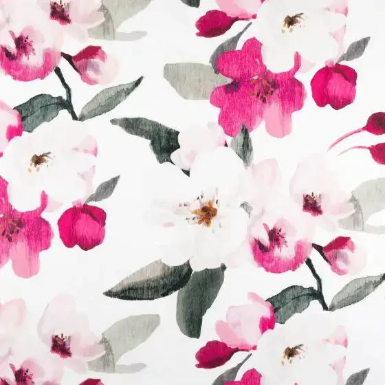 Pentik Purppuraomenapuu akryylipinnoitettu puuvillakangas v.pun