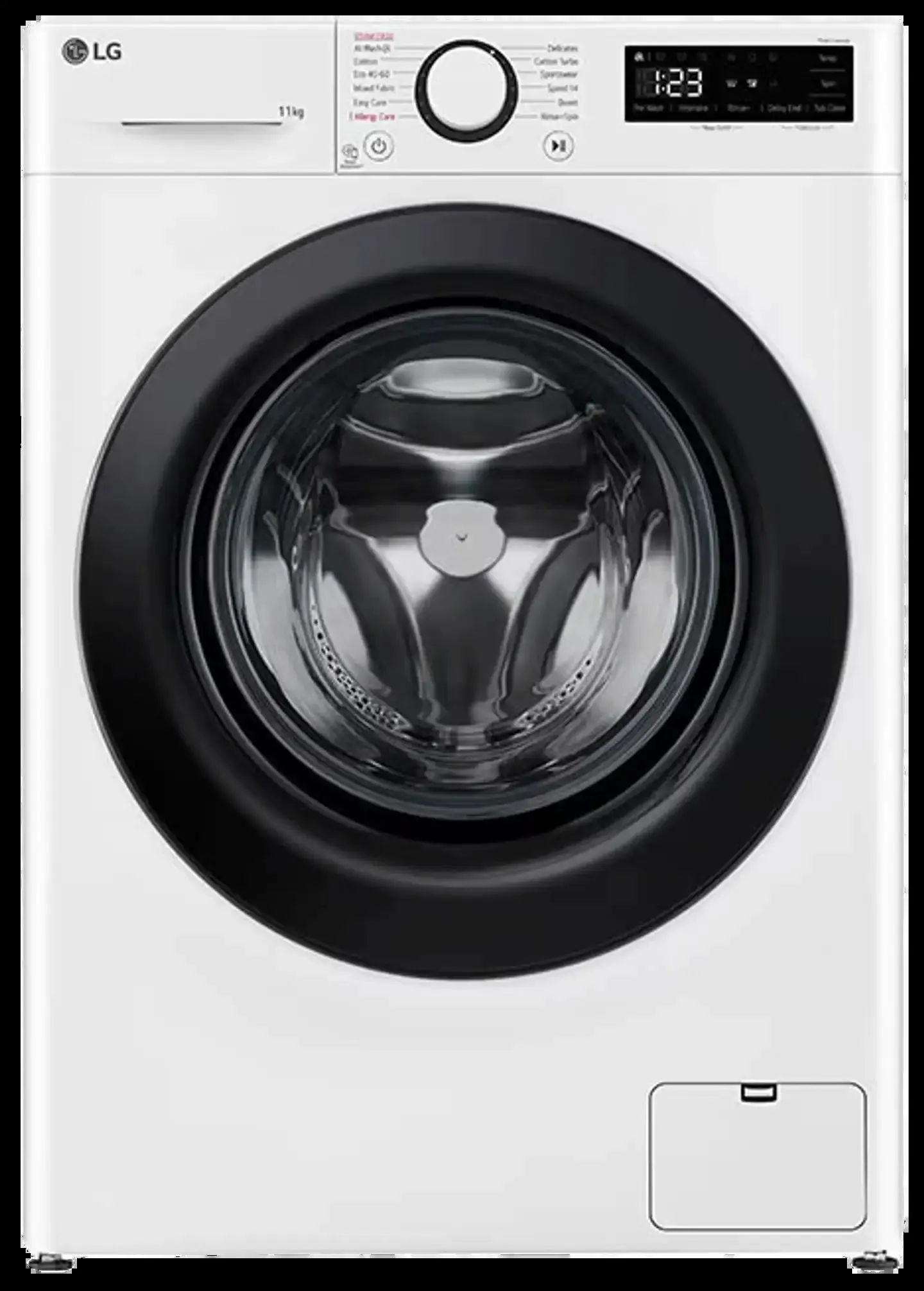 LG edestä täytettävä pyykinpesukone F4Y5EYP6W 11kg valkoinen