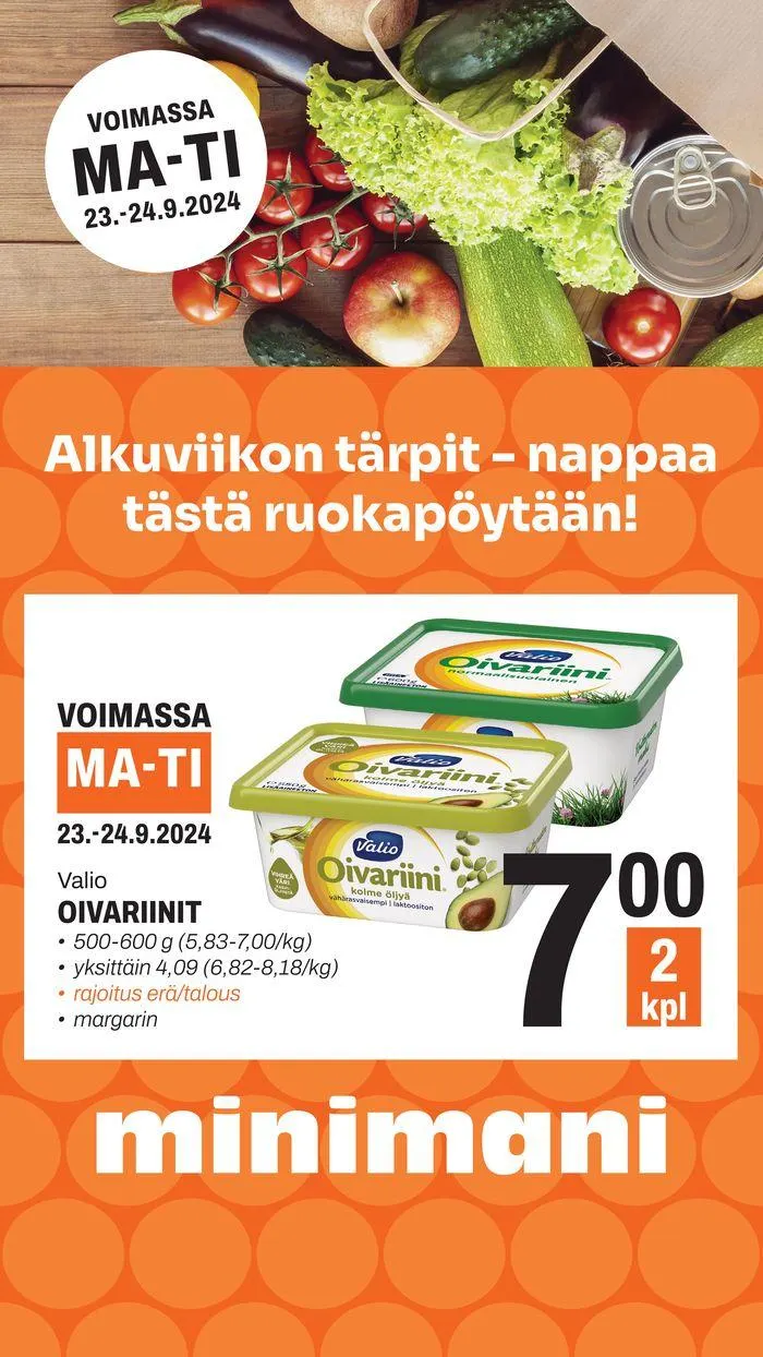 Houkuttelevia erikoistarjouksia kaikille voimassa alkaen 23. syyskuuta - 7. lokakuuta 2024 - Tarjouslehti sivu 2