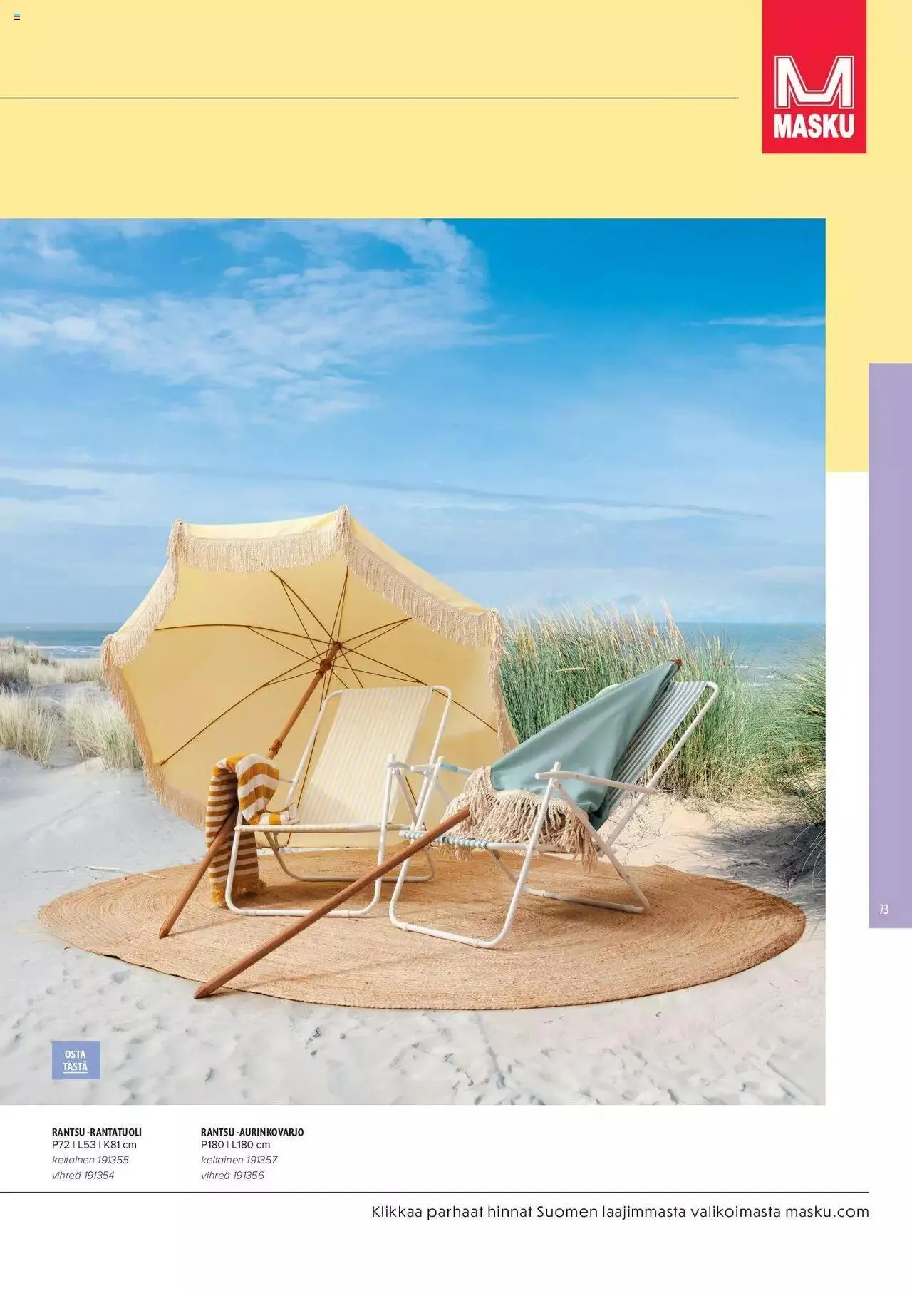 Masku tarjoukset - KESÄ 2024 voimassa alkaen 1. huhtikuuta - 31. joulukuuta 2024 - Tarjouslehti sivu 73