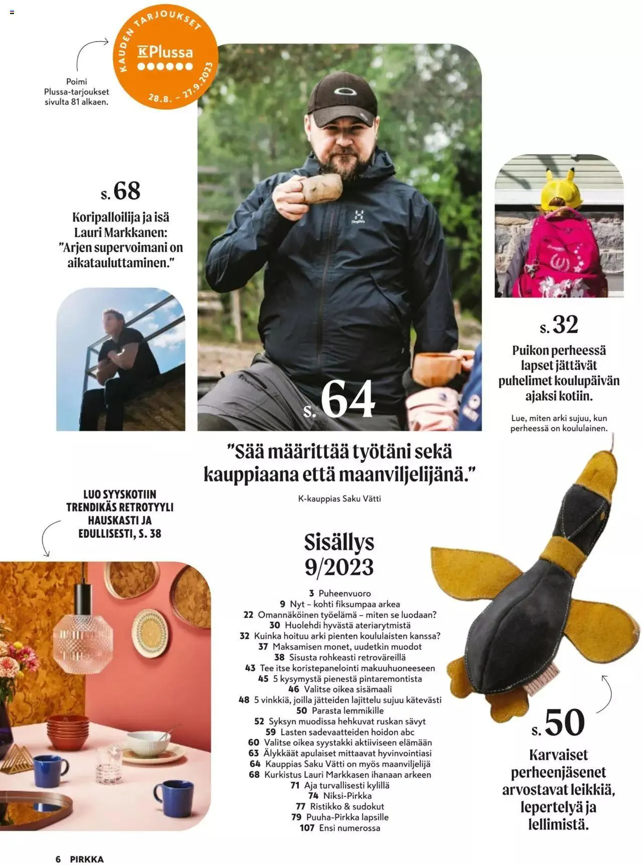 K-Market tarjoukset Pirkka 9/2023 voimassa alkaen 30. elokuuta - 3. lokakuuta 2023 - Tarjouslehti sivu 6