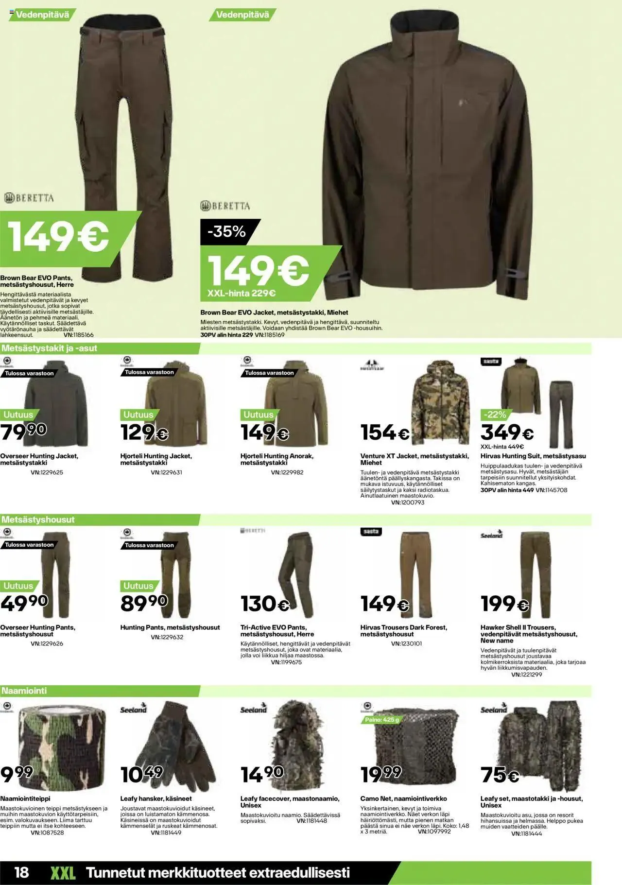 XXL tarjoukset voimassa alkaen 19. elokuuta - 25. elokuuta 2024 - Tarjouslehti sivu 18