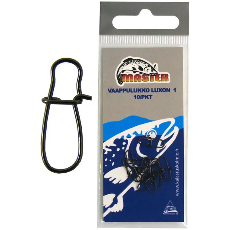 Vaappulukko Master Luxon, koko 1, 10 kpl/pkt