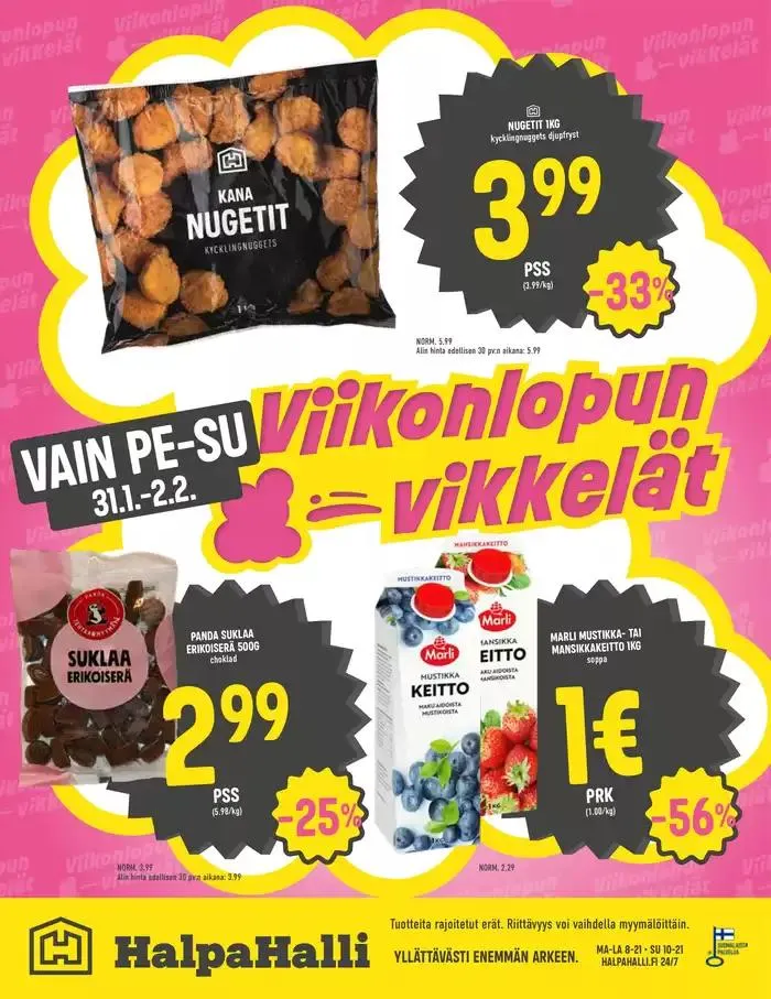 HalpaHalli tarjoukset voimassa alkaen 28. tammikuuta - 11. helmikuuta 2025 - Tarjouslehti sivu 12