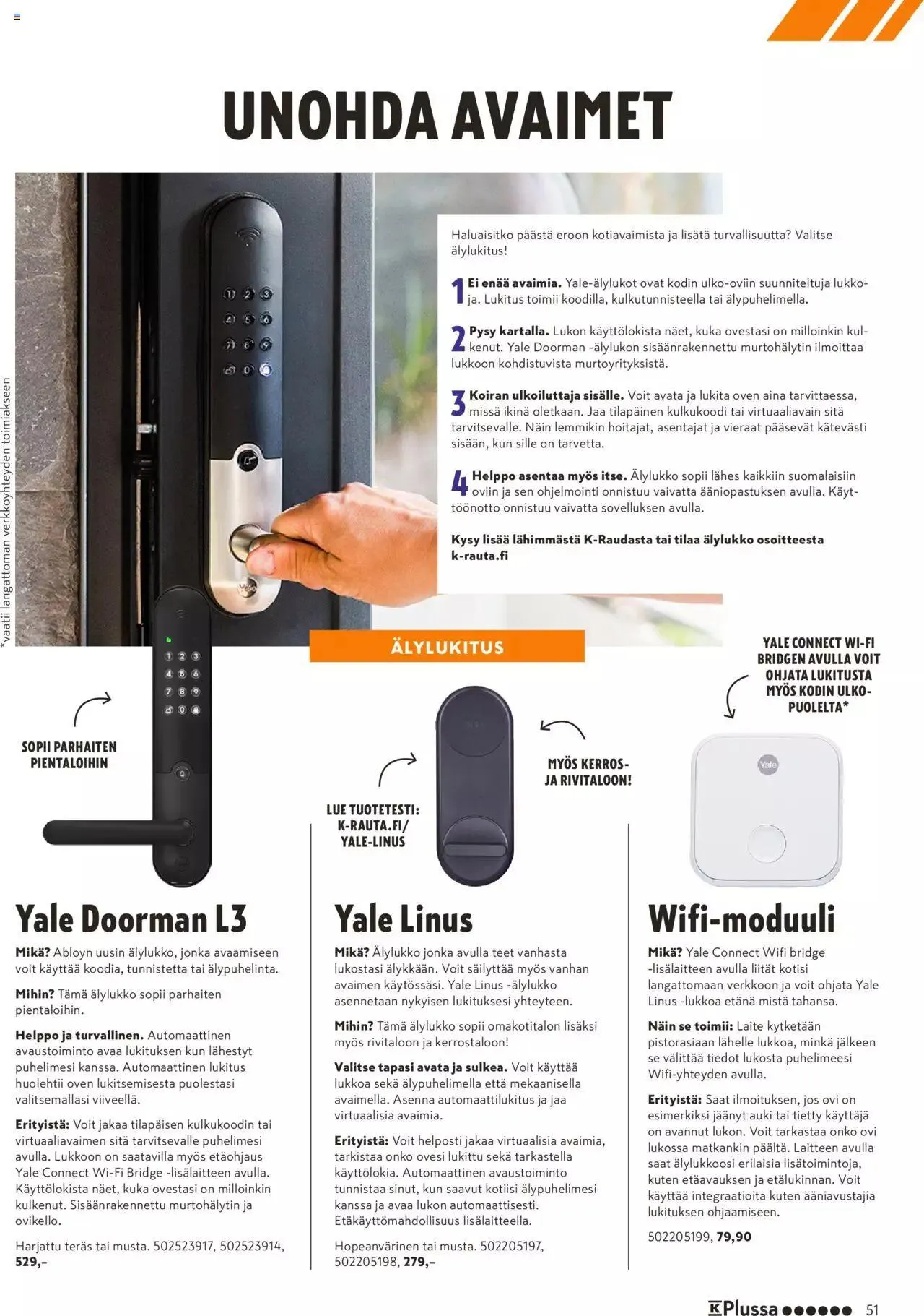 K-Rauta tarjoukset - Pakissa voimassa alkaen 1. elokuuta - 30. syyskuuta 2023 - Tarjouslehti sivu 51