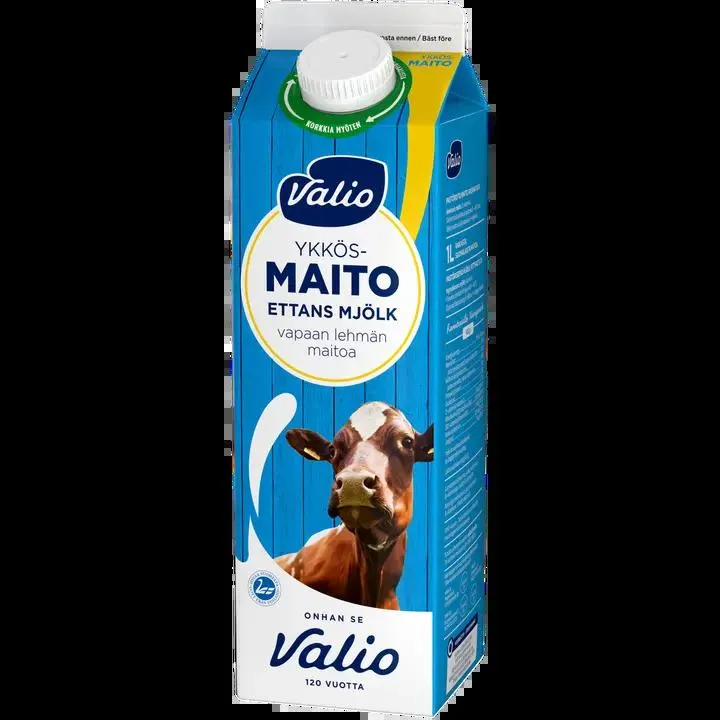 Valio vapaan lehmän ykkösmaito 1 l