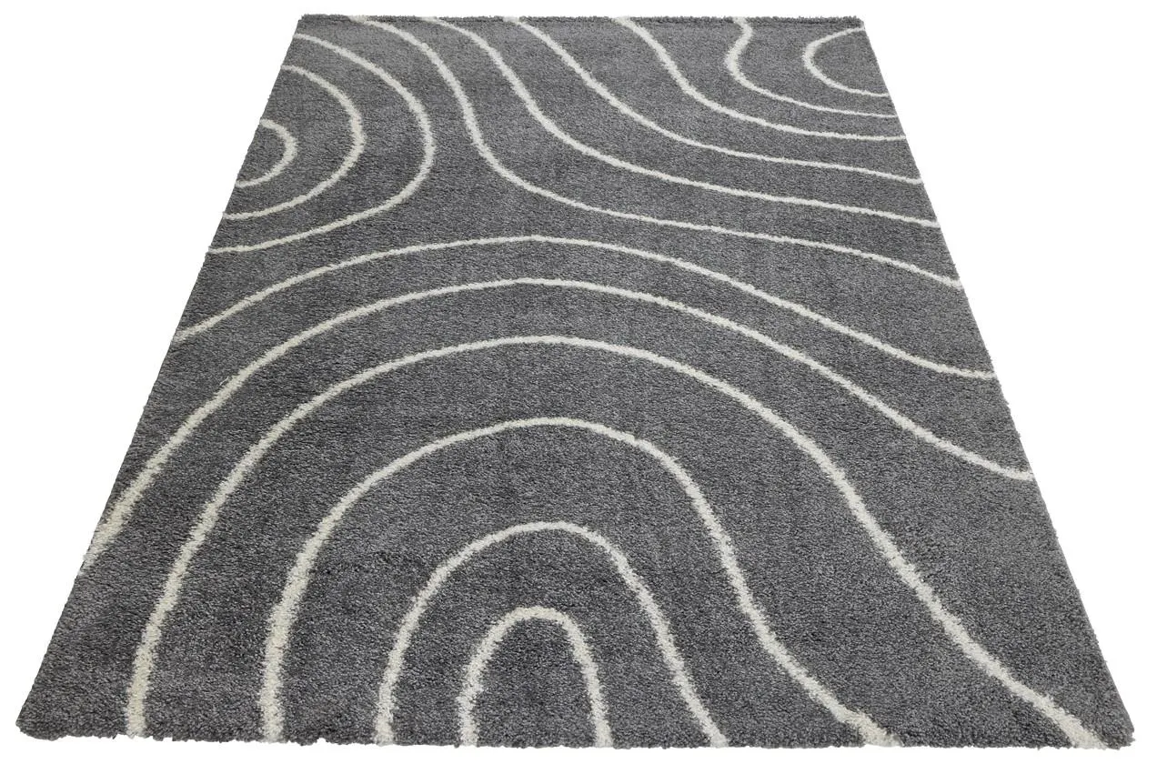 POLARIS-matto 160 x 220 cm (harmaa-valkoinen)