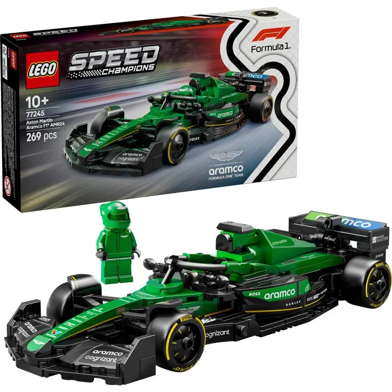 LEGO Speed Champions 77245 Aston Martin Aramco F1® AMR24 ‑kilpa-auto