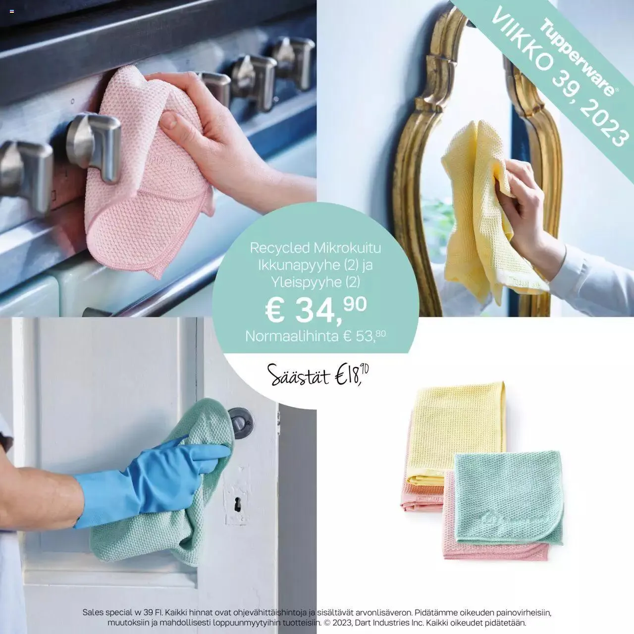 Tupperware tarjoukset Viikko 39 voimassa alkaen 25. syyskuuta - 1. lokakuuta 2023 - Tarjouslehti sivu 1