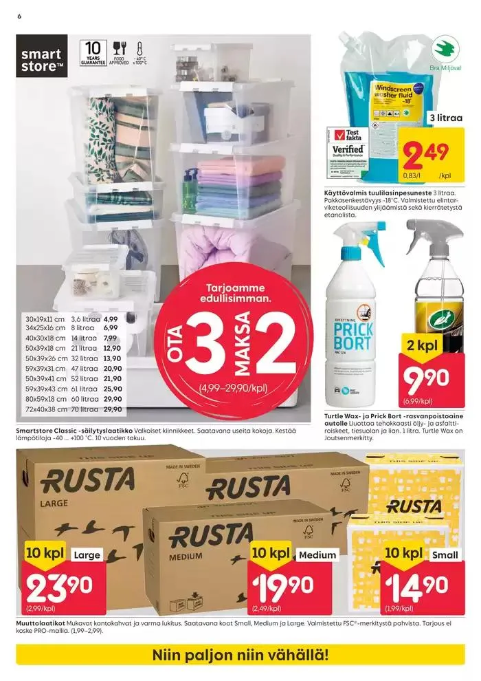 Rusta tarjoukset voimassa alkaen 16. maaliskuuta - 16. maaliskuuta 2025 - Tarjouslehti sivu 6