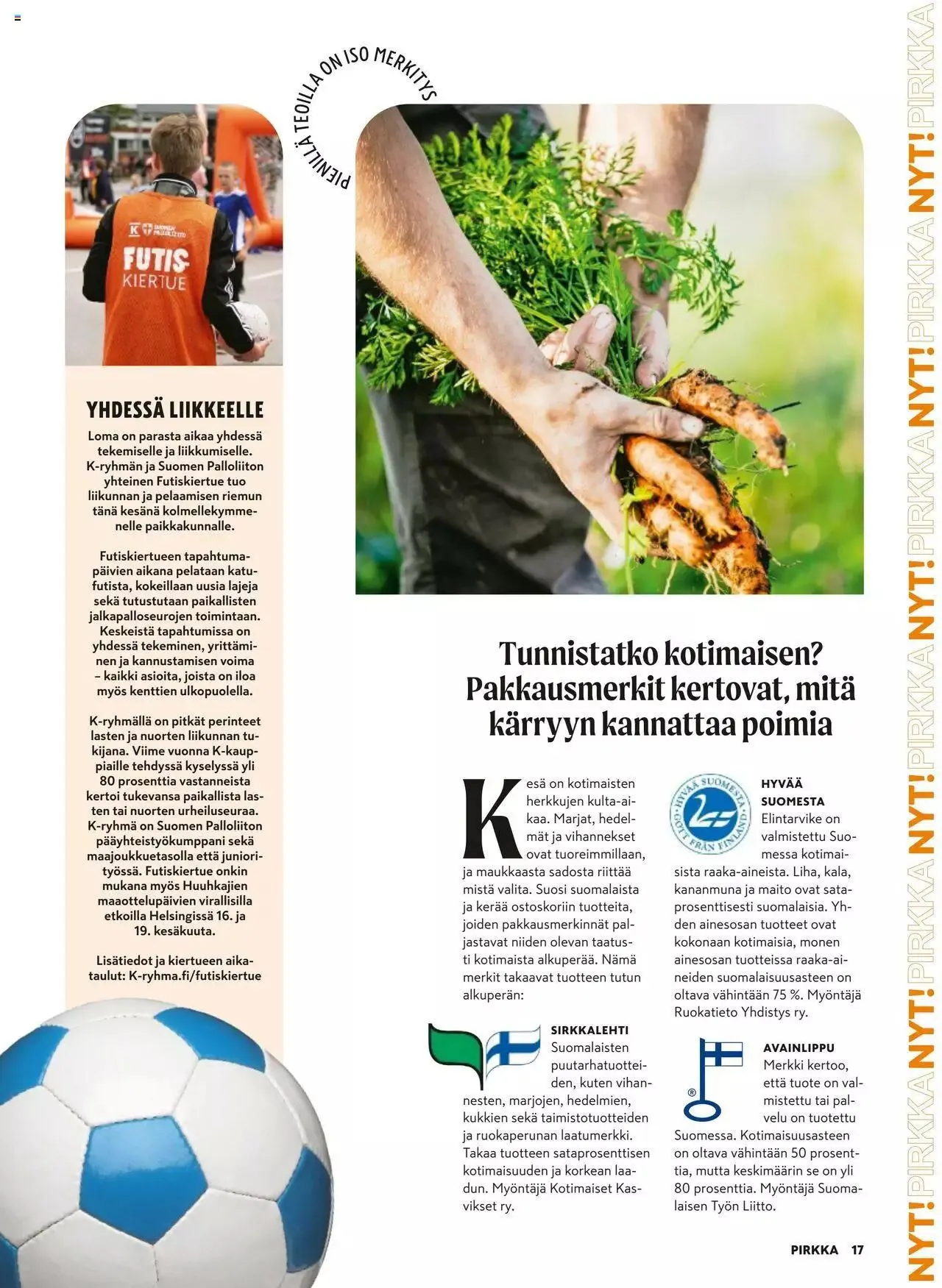 K-Market tarjoukset Pirkka 6–8/2023 voimassa alkaen 7. kesäkuuta - 29. elokuuta 2023 - Tarjouslehti sivu 17