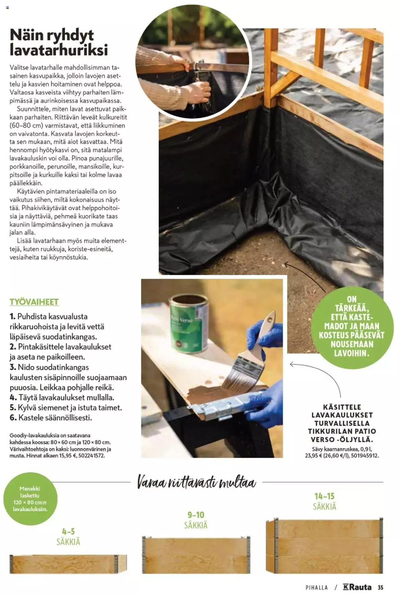 K-Rauta - Pihalla 2023 voimassa alkaen 27. maaliskuuta - 31. joulukuuta 2023 - Tarjouslehti sivu 35