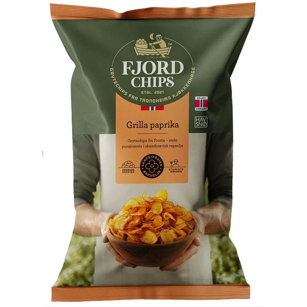 FJORDCHIPS 150g grillattu paprika