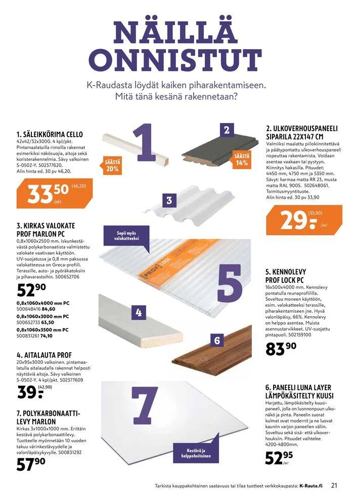 Autta alkuun ja eteenpain voimassa alkaen 24. toukokuuta - 4. kesäkuuta 2024 - Tarjouslehti sivu 21