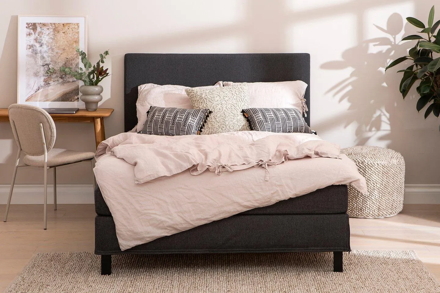 jenkkisänky 120x200 (bonnel) antrasiitti