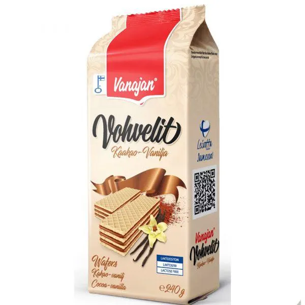 VANAJAN VOHVELIT 240g KAAKAO-VANILJA