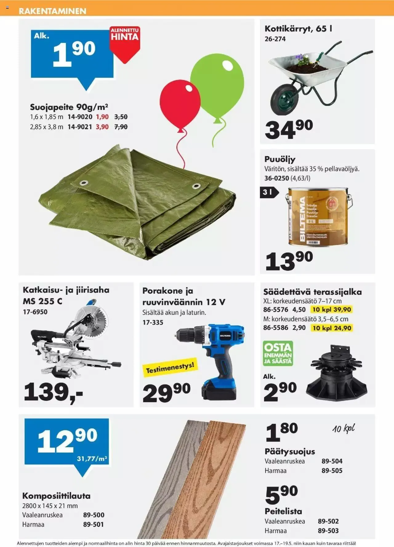 Biltema - Biltema Hyvinkään avajaisesite voimassa alkaen 17. toukokuuta - 19. toukokuuta 2024 - Tarjouslehti sivu 8