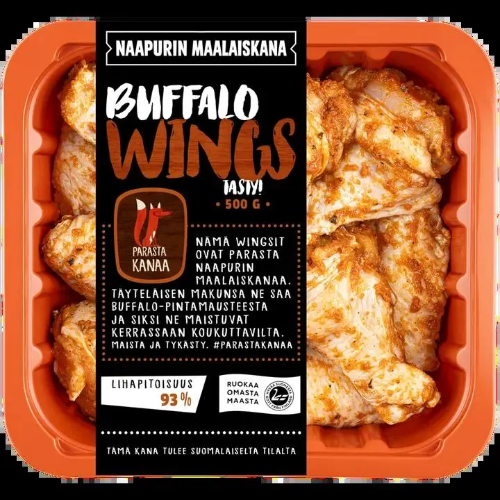 Naapurin Maalaiskanan wings, buffalo 500g