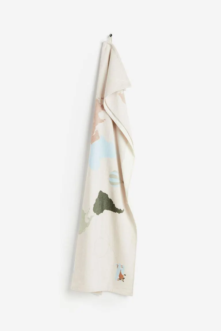 Kuviollinen kylpypyyhe