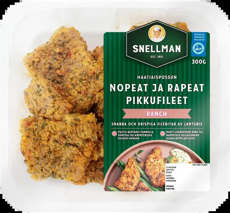 Snellman Maatiaispossun nopeat ja rapeat pikkufileet ranch 300 g