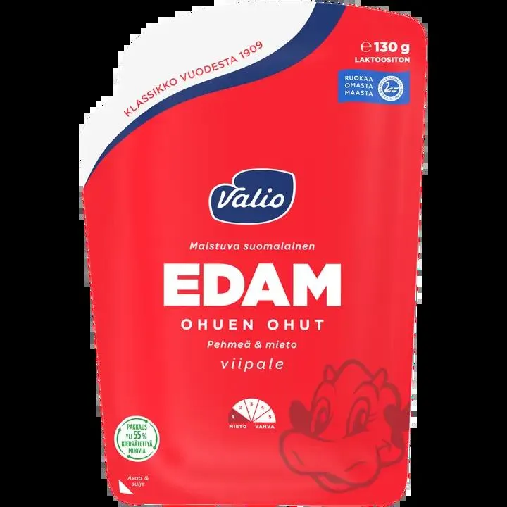 Valio Edam ohuen ohut e130 g viipale