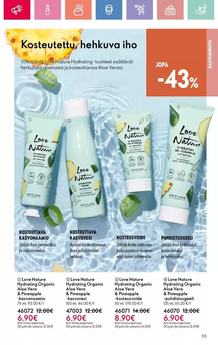 Oriflame tarjoukset voimassa alkaen 9. maaliskuuta - 29. maaliskuuta 2025 - Tarjouslehti sivu 113