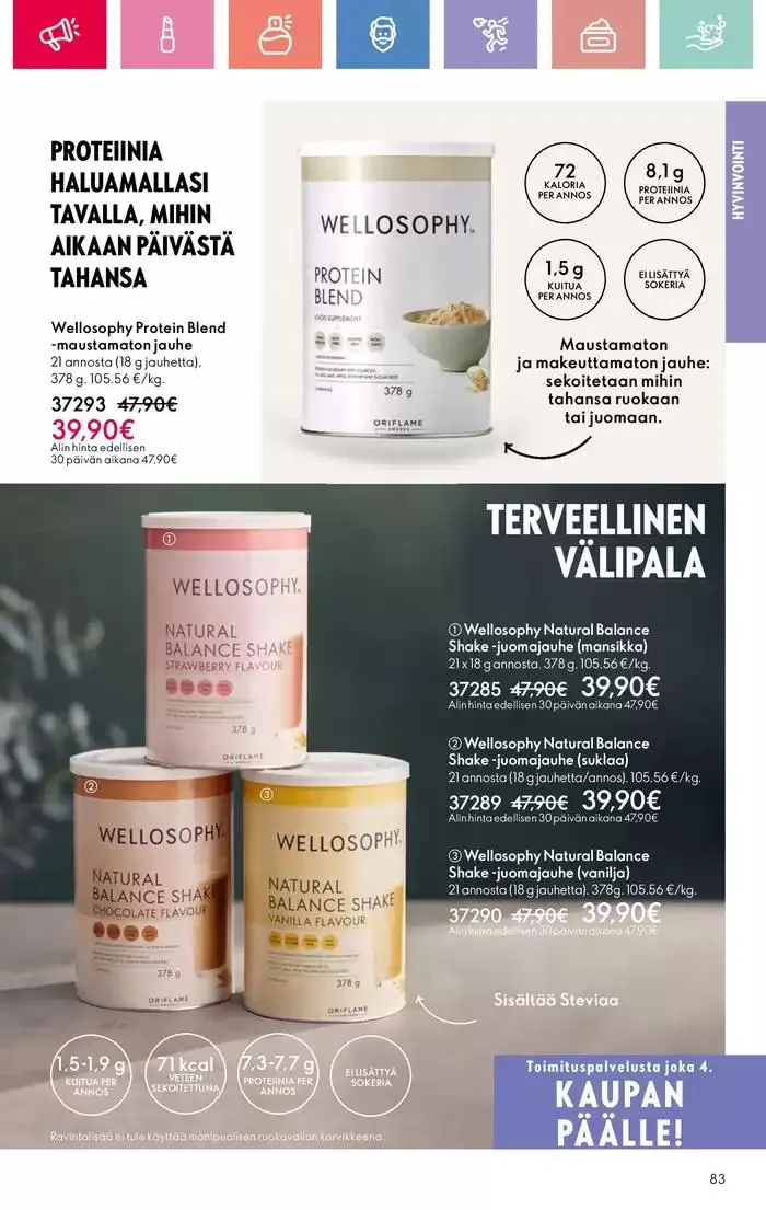 Oriflame tarjoukset voimassa alkaen 9. maaliskuuta - 29. maaliskuuta 2025 - Tarjouslehti sivu 83