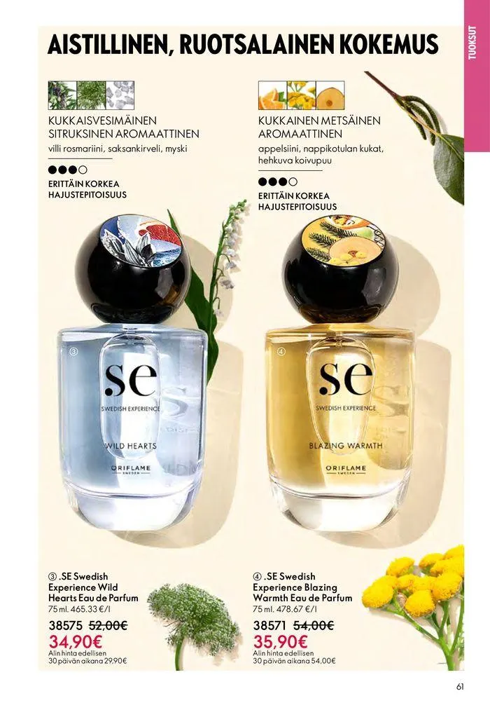Oriflame tarjoukset voimassa alkaen 22. elokuuta - 5. syyskuuta 2024 - Tarjouslehti sivu 61