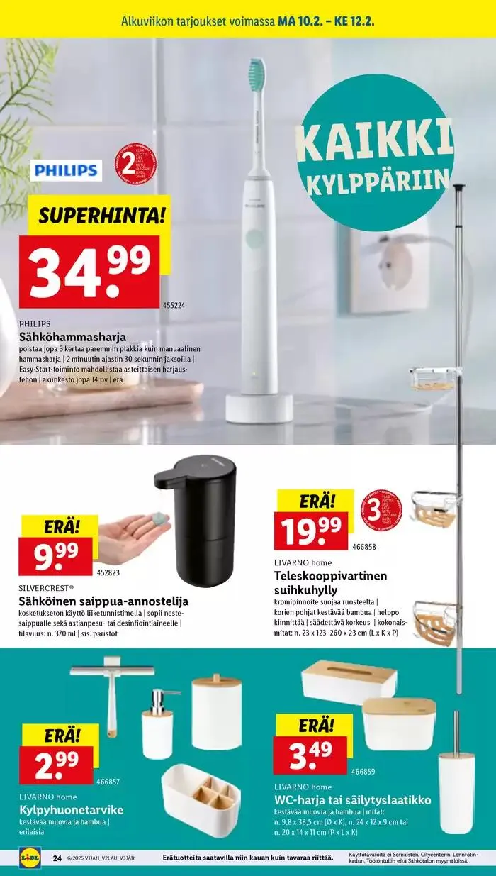 Lidl tarjoukset voimassa alkaen 3. helmikuuta - 12. helmikuuta 2025 - Tarjouslehti sivu 26